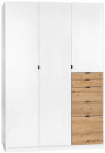 Möbelix Drehtürenschrank mit Laden B: 136 cm Ontario, Weiß