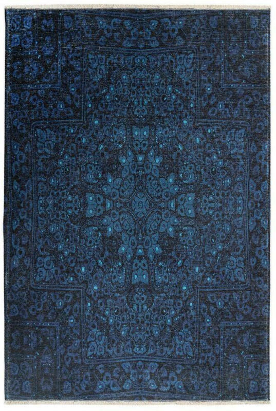 Webteppich Blau My Azteca 115x170 cm