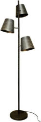 Stehlampe Colt Grau Antik-Look, 3 Lampenschirme