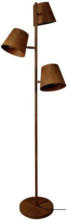 Möbelix Stehlampe Colt Rostfarben Antik-Look, 3 Lampenschirme
