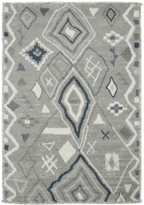 Teppich Sabine Bl 160x230 Blau Polyester