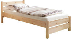 Bett Echtholz Massiv 90x200 Bora, Kiefer Natur