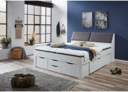 Stauraumbett mit Bettkasten 180x200 cm Maxi Weiß