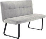 Möbelix Sitzbank mit Lehne Gepolstert Grau Tilda B: 140 cm