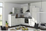 Möbelix Einbauküche Eckküche Möbelix Speed mit Geräten 220x285 cm Weiß