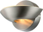 Möbelix LED-Wandleuchte 1-Flammig Halbrunde Form Nickelfarben