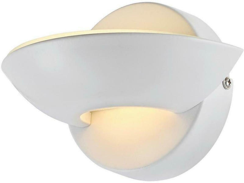 LED-Wandleuchte 1-Flammig Halbrunde Form Weiß