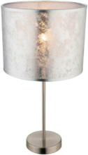 Möbelix Tischlampe Silberfarben mit Kippschalter