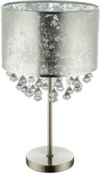 Tischlampe Klar/Silberfarben mit Schalter