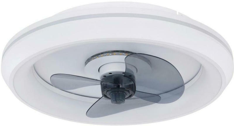 Deckenventilator Opal/Weiß LED-Leuchte Fernbedienung