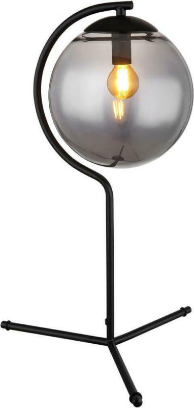 Tischlampe Porry Schwarz mit Wippschalter