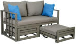 Möbelix 2-Sitzer-Sofa Ausziehbar Nassau Palettenoptik Beige
