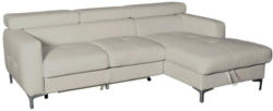 Ecksofa mit Schlaffunktion Sammy und Bettkasten Beige