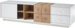 Möbelix Lowboard Jamaika B: 180 cm Weiß/Eiche Dekor
