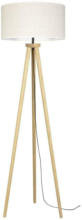 Möbelix Stehlampe Holz Lino Lu Beige mit Schnurschalter