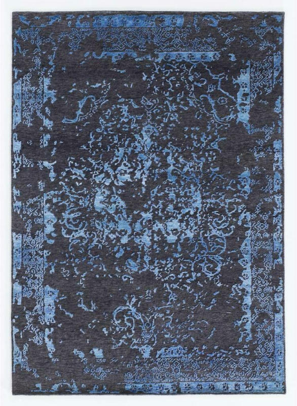 Orientalischer Webteppich Blau /Grau Soho Palis 140x200 cm