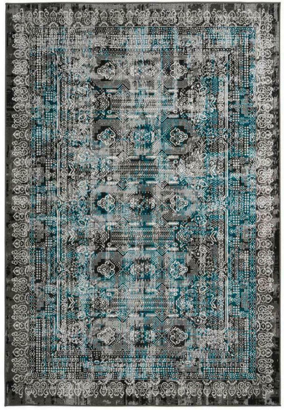 Orientalischer Webteppich Blau Ariya 120x170 cm