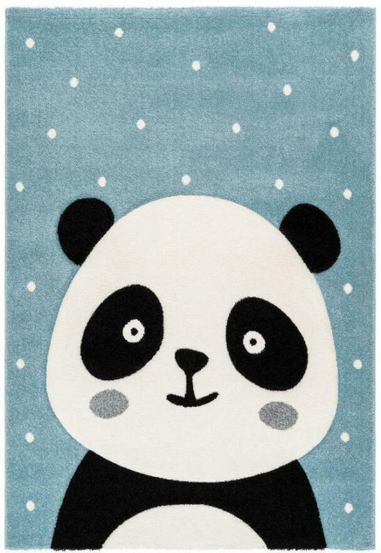Kinderteppich Pandabär Blau Madura 80x150 cm