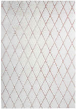 Möbelix Hochflor Teppich Weiß/Rosa Vivica 160x230 cm