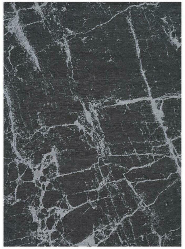 Webteppich Anthrazit/Grau Marble Cotton 160x230 cm