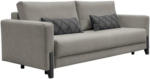 Möbelix 3-Sitzer-Sofa mit Schlaffunkt. Lilli mit Kissen Grau
