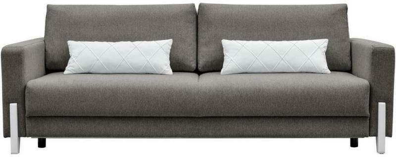 3-Sitzer-Sofa mit Schlaffunkt. Lilli mit Kissen Grau