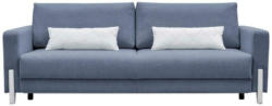3-Sitzer-Sofa mit Schlaffunkt. Lilli mit Kissen Blau