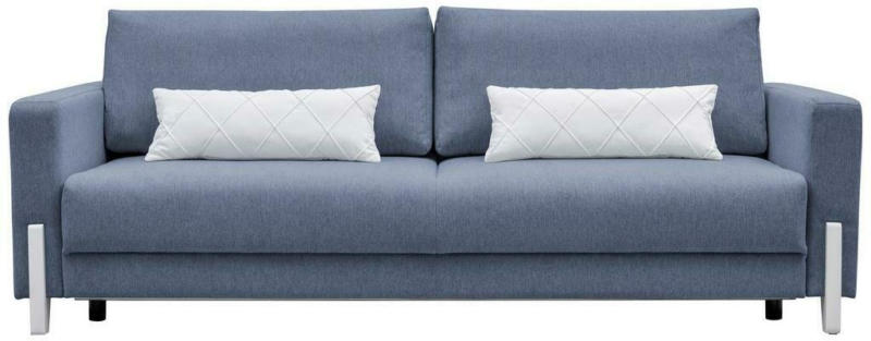 3-Sitzer-Sofa mit Schlaffunkt. Lilli mit Kissen Blau