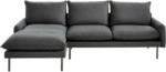 Möbelix Ecksofa Fehu S: 153/276 cm Dunkelgrau