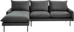 Ecksofa Fehu S: 153/276 cm Dunkelgrau