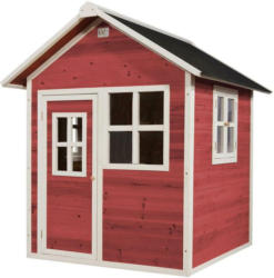 Spielhaus Holz + Wasserfestem Dach Rot Exit Loft 100