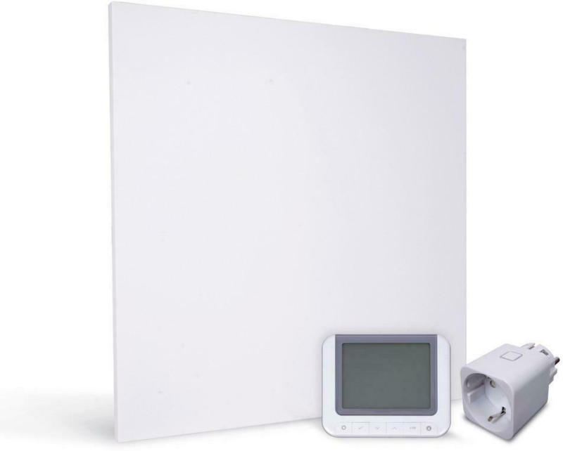 Infrarot Heizung 325 W Weiß 59,3x59,3 cm inkl. Thermostat