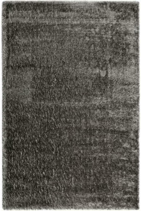 Hochflor Teppich Grau Spa 120x170 cm