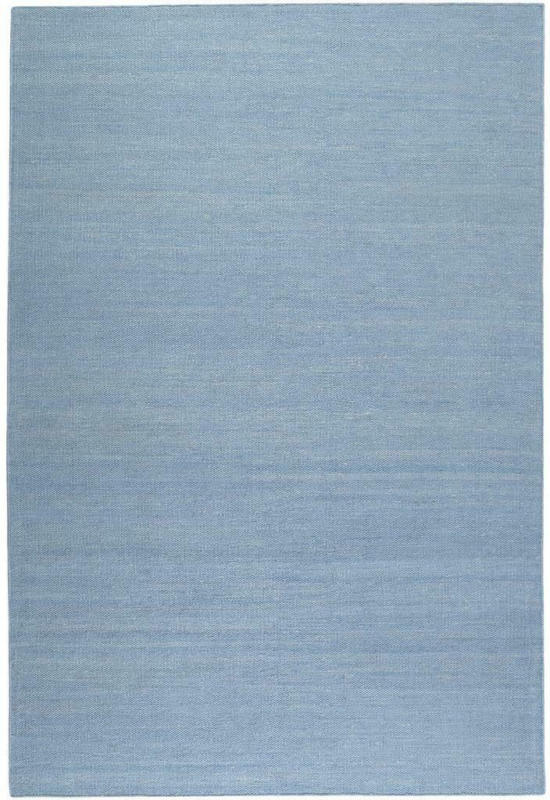 Handwebteppich Blau Baumwolle Rainbow Kelim 160x230 cm