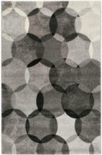 Möbelix Webteppich Silber/Grau Graphik Modernina 80x150 cm