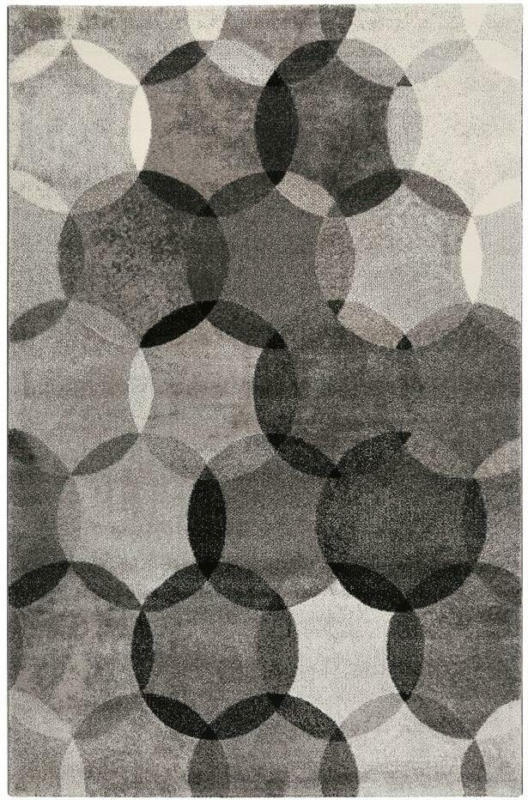 Webteppich Silber/Grau Graphik Modernina 133x200 cm