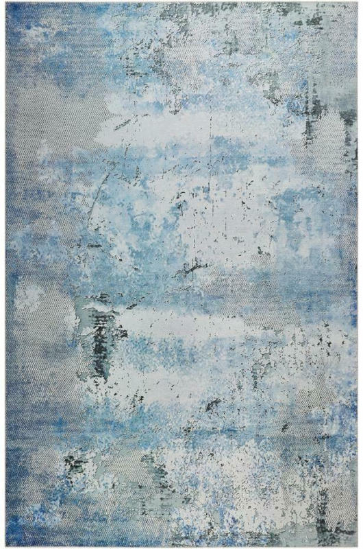 Webteppich Radiate Blau/Grau 190x290 cm