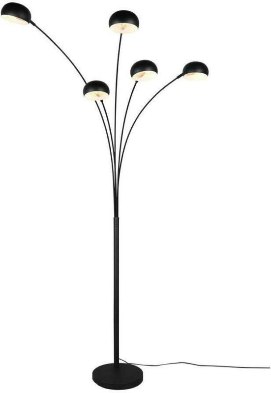 LED-Stehlampe Dito Schwarz/Weiß mit Schalter