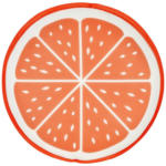 Möbelix Schwimmkissen Orange Textil Orange/Weiß mit Zip
