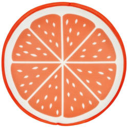Schwimmkissen Orange Textil Orange/Weiß mit Zip