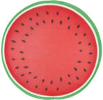 Möbelix Schwimmkissen Melone Textil Grün/Rot mit Reißverschluss