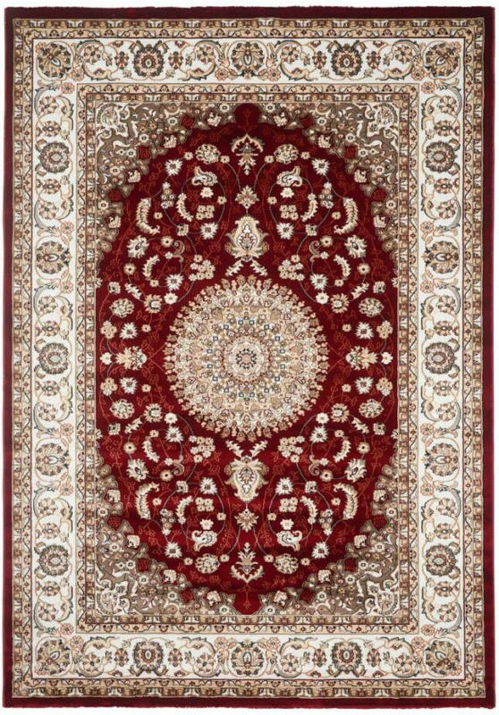 Orientalischer Webteppich Rot Naturfaser Donald 120x170 cm