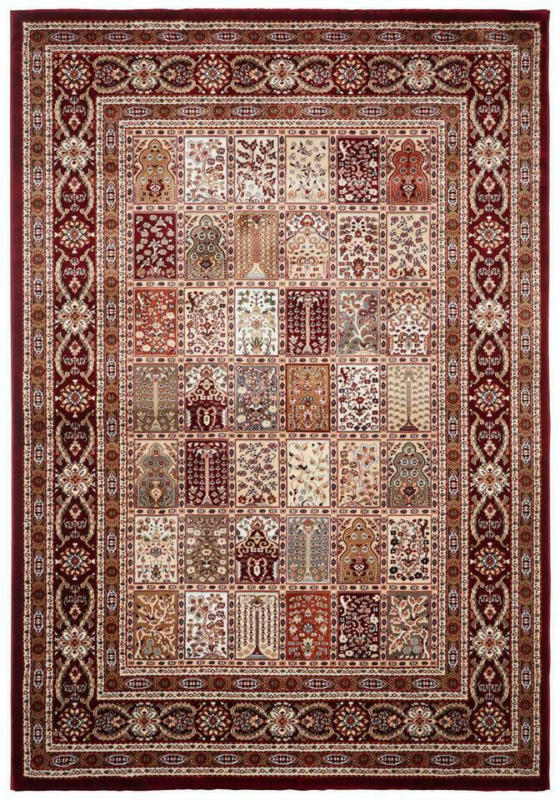 Orientalischer Webteppich Rot Natutfaser Alois 120x170 cm