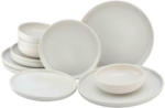 Möbelix Tafelservice Uno Keramik 4Personen Geschirr Set Weiß