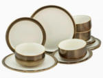 Möbelix Tafelservice Keramik 4 Personen Geschirr Set