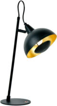 Möbelix Tischlampe Satellite Schwarz/ Goldfarben mit Kippschalter