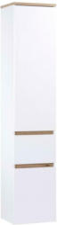 Hängender Hochschrank grifflos Marbella B: 40 cm Weiß