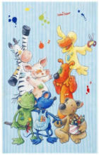 Möbelix Kinderteppich Tiere Multicolor Die Lieben Sieben 80x150 cm