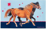 Möbelix Kinderteppich Pferd Blau/Braun 100x160 cm