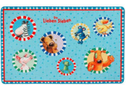Kinderteppich Tiere Multicolor Die Lieben Sieben 100x160 cm